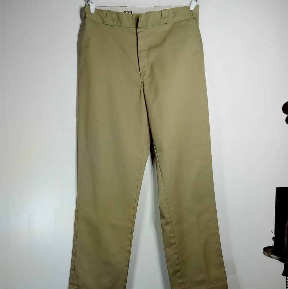 Dickies 874 Original Fit Khaki Pants Sz 36x34 - Picture 3 of 8